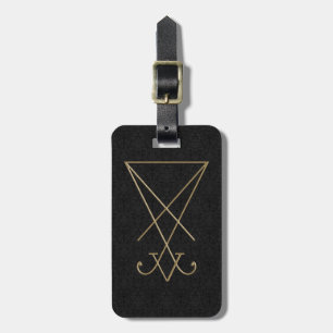 Lucifer Alchemy Sigil Gothic Art Luggage Tag