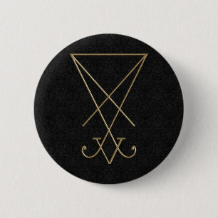Lucifer Alchemy Sigil Gothic Art Pinback Button