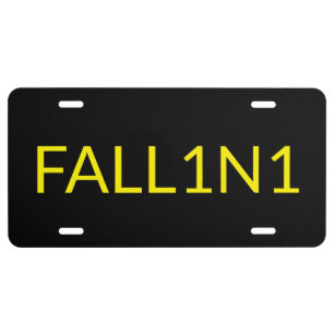 Lucifer FALL1N1 License Vanity Plate