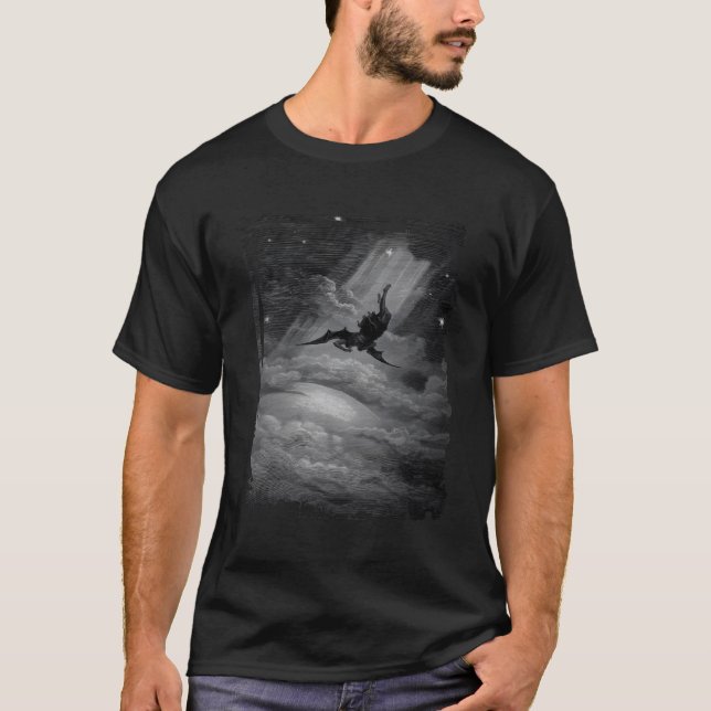 Lucifer Falling From Heavens The Descent Of Satan  T-Shirt (Front)
