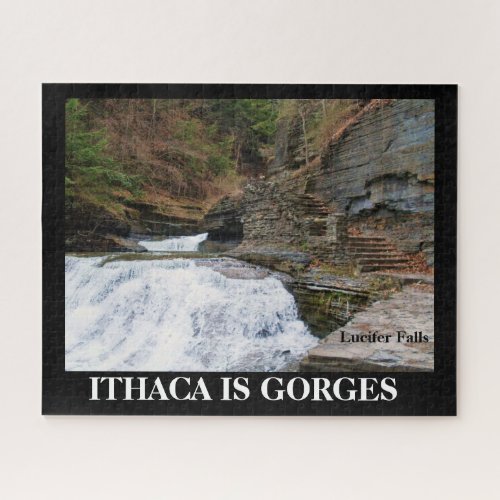 LUCIFER FALLS ITHACA NEW YORK   JIGSAW PUZZLE