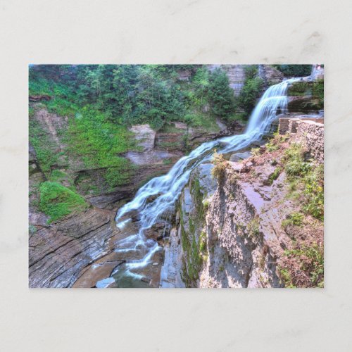 Lucifer Falls Robert H Treman State Park NY Postcard