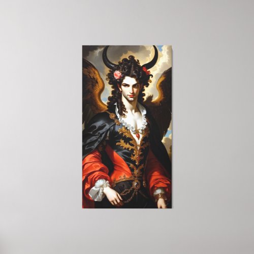 Lucifer In Love Baroque Style Gothic Fine Art  Canvas Print