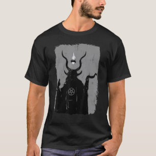 Lucifer Light Bearer Satanic Occult Baphomet Goat  T-Shirt
