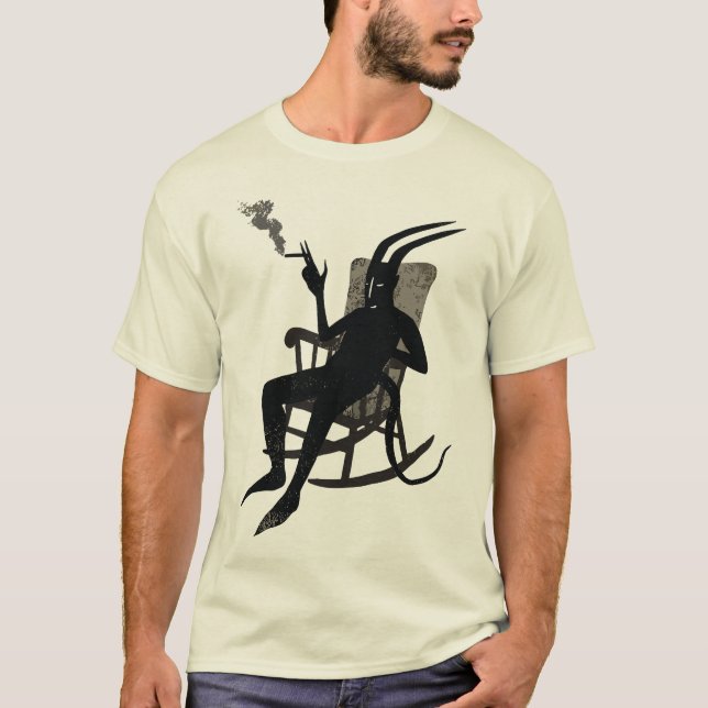 Lucifer on Break – Dark Humor Devil T-Shirt (Front)