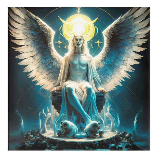 Lucifer represents his light and feature acrylic print (Front)