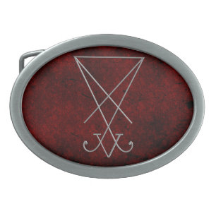Lucifer Sigil Alchemy Goth Art Belt Buckle