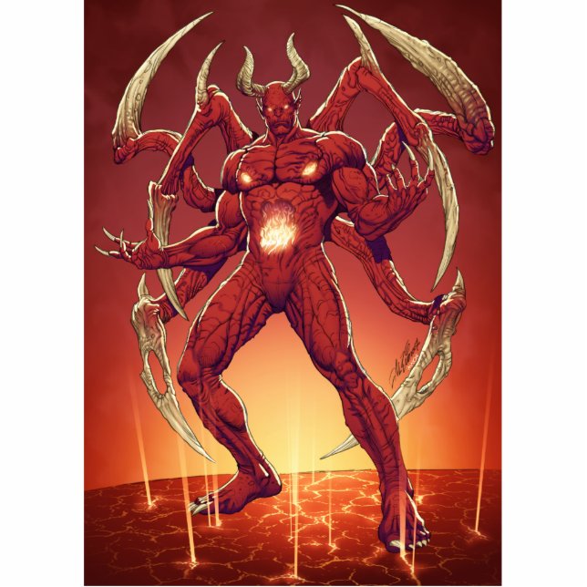 Lucifer the Devil, the Prince of Darkness, Satan Cutout (Front)