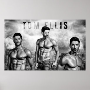 Lucifer Tom Ellis Collage Poster