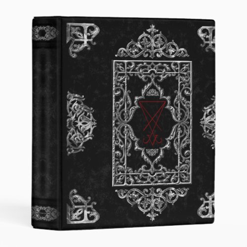 Luciferian Occult Goth Book Of Shadows Mini Binder