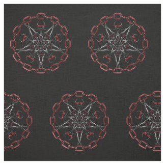 Lucifer's Star Pentacle Pagan fabric