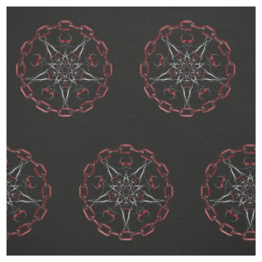 Lucifer's Star Pentacle Pagan fabric