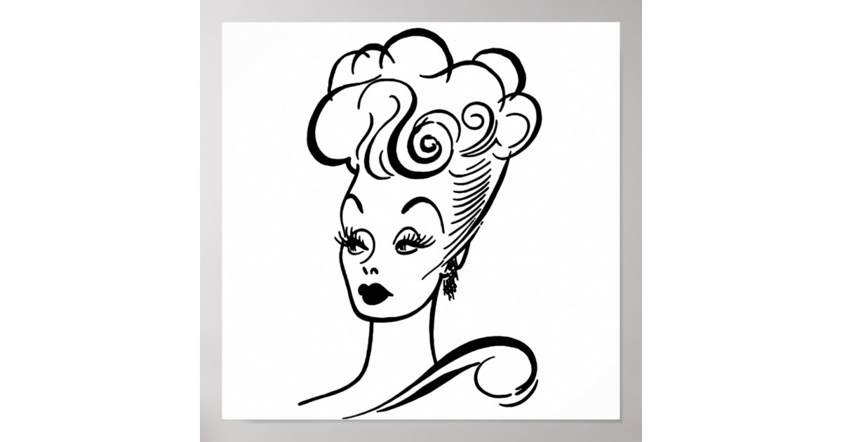 Lucille Ball Caricature Poster | Zazzle