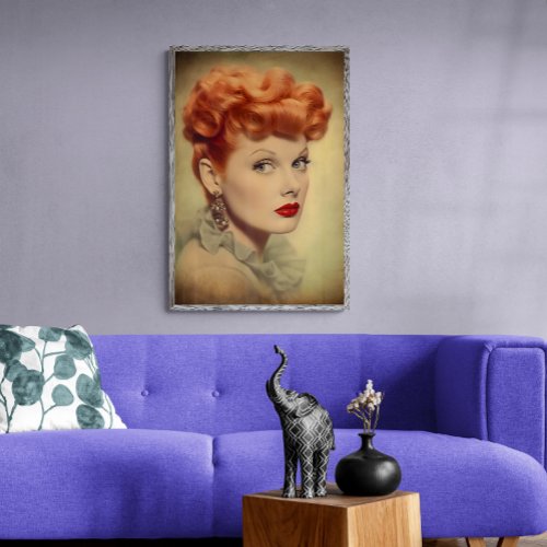 Lucille Ball Vintage Classic Elegant Poster