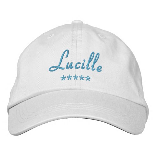 Lucille Name Embroidered Baseball Cap