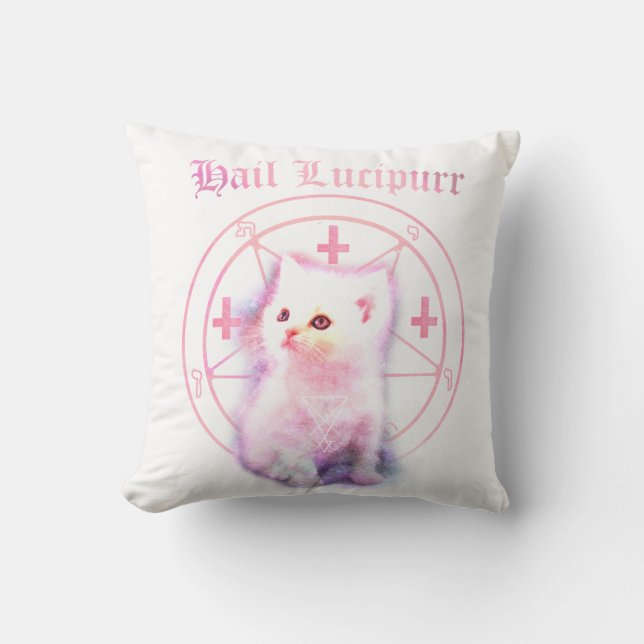 Lucipurr Pillow (Front)