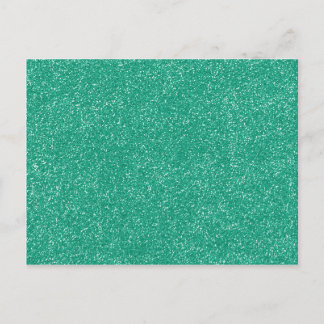 Lucite Green with faux Glitter Postcard