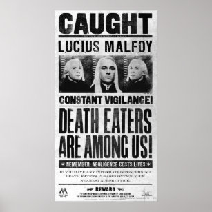 Lucius Malfoy Wanted Poster