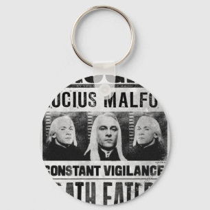 Lucius Malfoy Wanted Poster Keychain