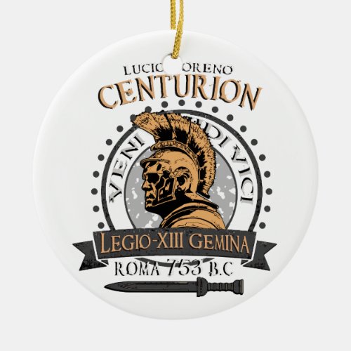 Lucius Voreno a famous Roman Centurion Baby Rompe Ceramic Ornament