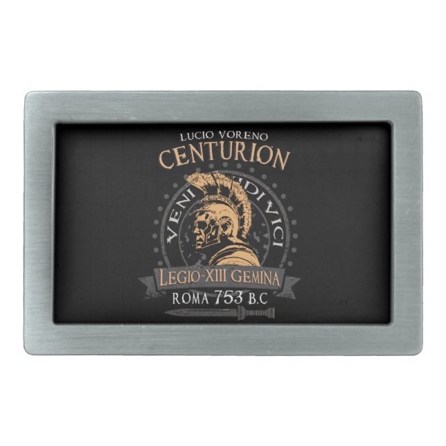 Lucius Voreno, a famous Roman Centurion Belt Buckl Buckle (Front)
