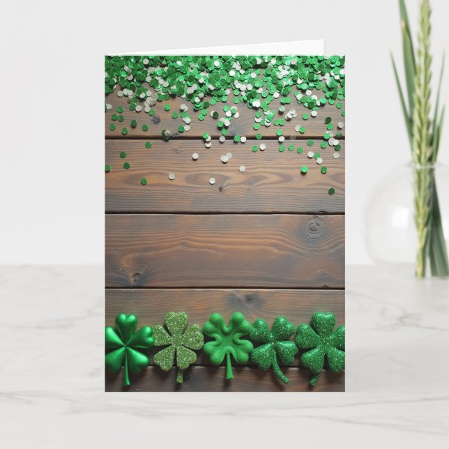 Luck And Joy St Patricks Day Card (Front)
