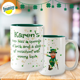 Luck And Mischief Two-Tone Coffee Mug