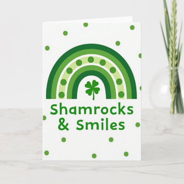 Luck And Smiles Irish Card (Front)