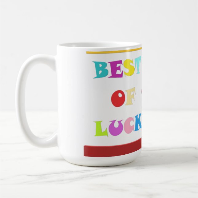 Luck Charm congratulations message yellow Coffee Mug (Left)