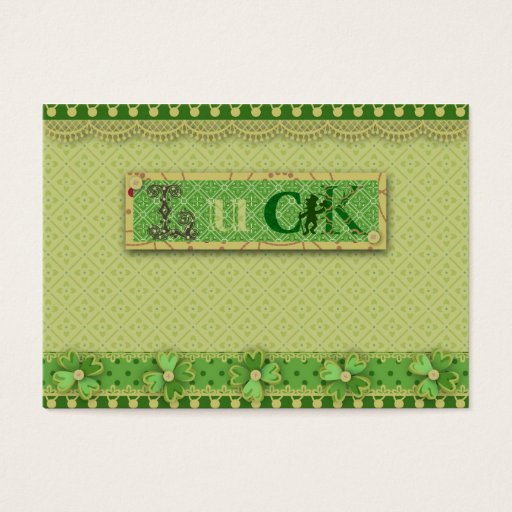 Customizable Luck Charm Gift Tag Business Card