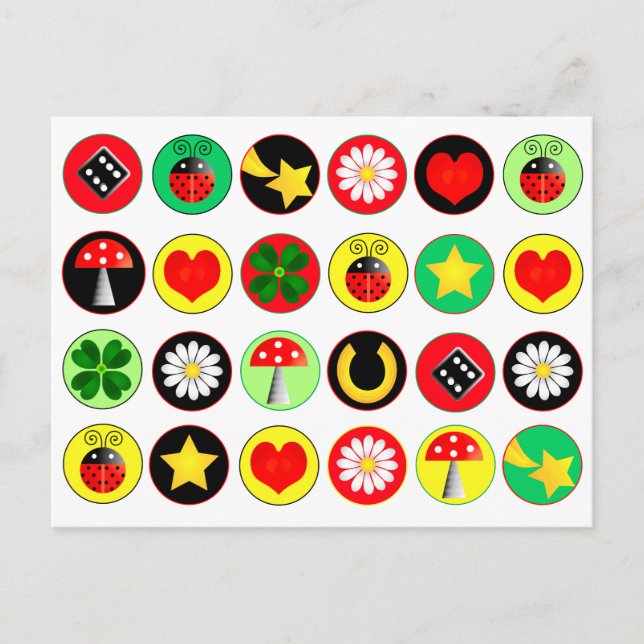 LUCK DOTS POSTCARD (Front)