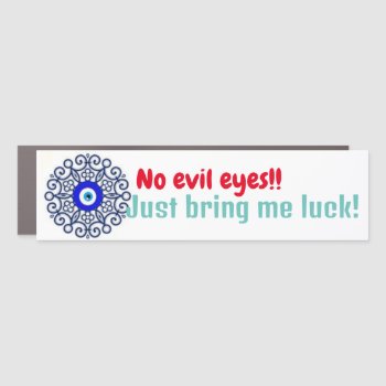 Luck Evil Eye Car Magnet by hennabyjessica at Zazzle