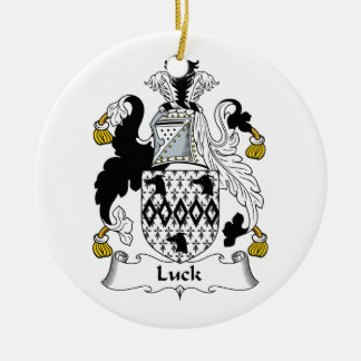 Luck Family Crest Ceramic Ornament