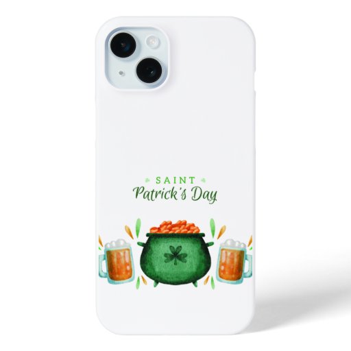 Luck-Filled Saint Patrick's Day Deals iPhone 15 Plus Case