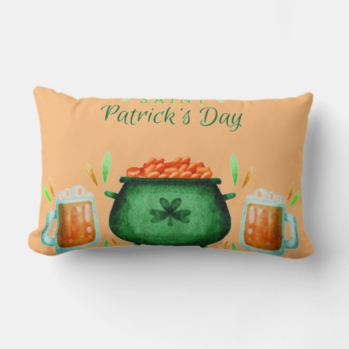 Luck_Filled Saint Patricks Day Deals Lumbar Pillow