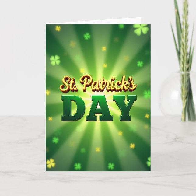 Luck Filled St Patricks Day Card (Front)
