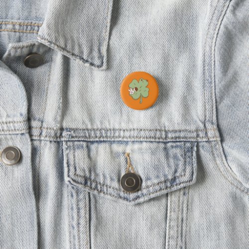 luck green and orange button