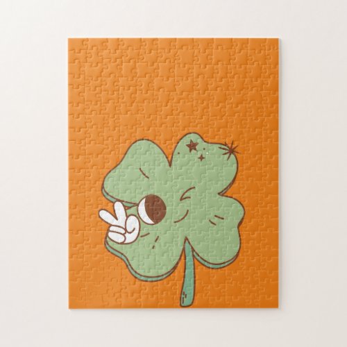 luck green and orange jigsaw puzzle