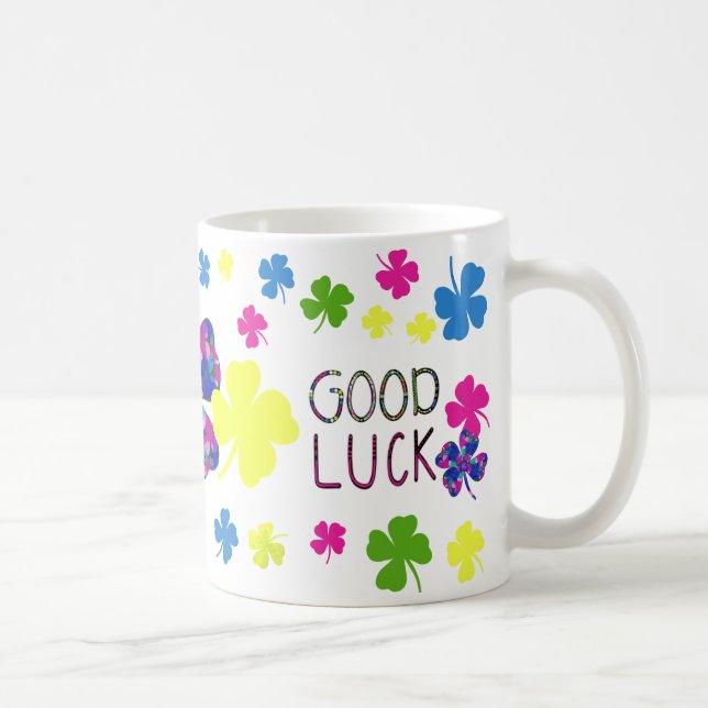 Luck in Every Sip - Clock of luck Coffee Mug (Right)