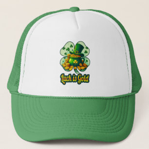 Luck Is Gold St Patrick’s Day - boné Trucker Hat