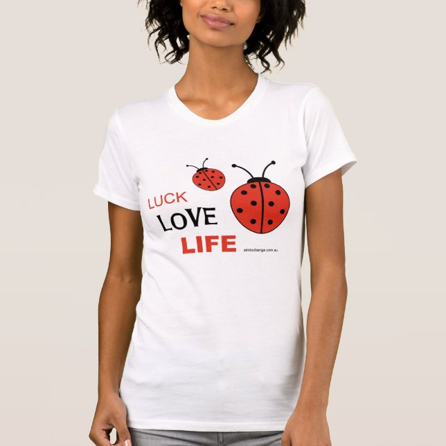 Luck Love Life singlet T-Shirt (Front)