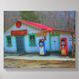Luck North Carolina Store Canvas Photo Tile
