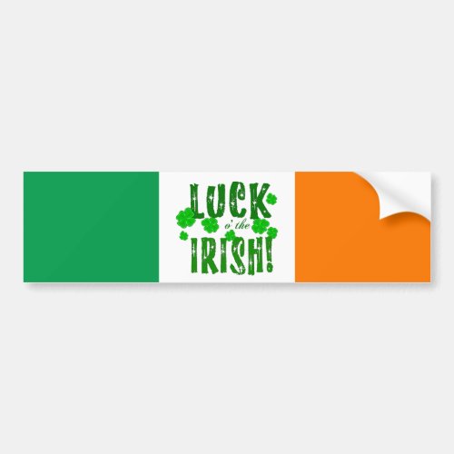 Luck o the Irish Bumper Sticker