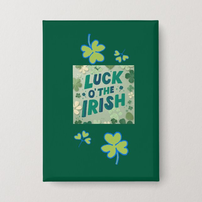 Luck o the Irish Button (Front)