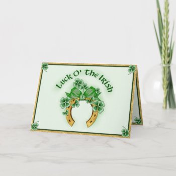 Luck O' The Irish Card by Spice at Zazzle