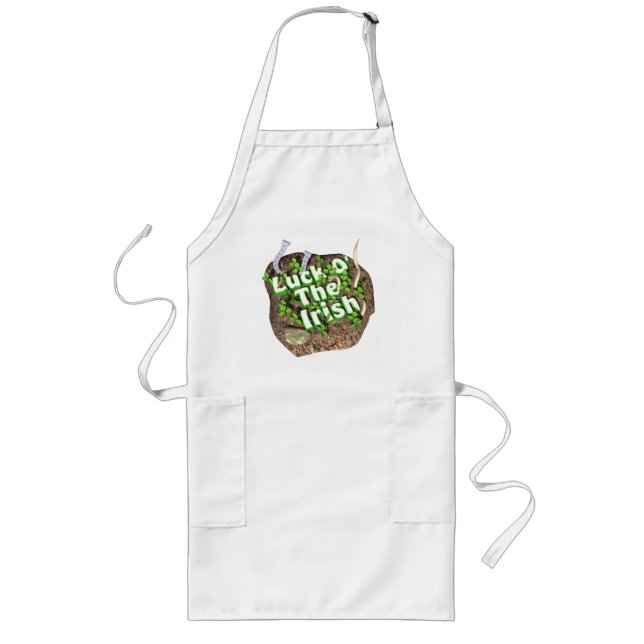 Luck O The Irish Gift Long Apron (Front)
