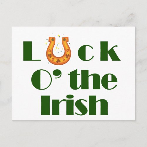 Luck o the Irish Postcard