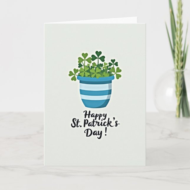 Luck O The Irish St Patricks Card (Front)