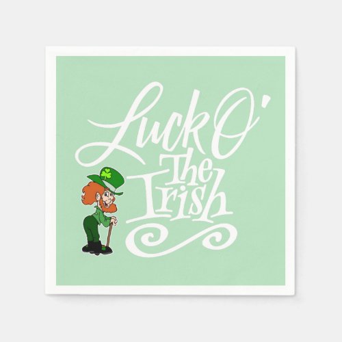 Luck O The Irish St Patricks Day Paper Napkins