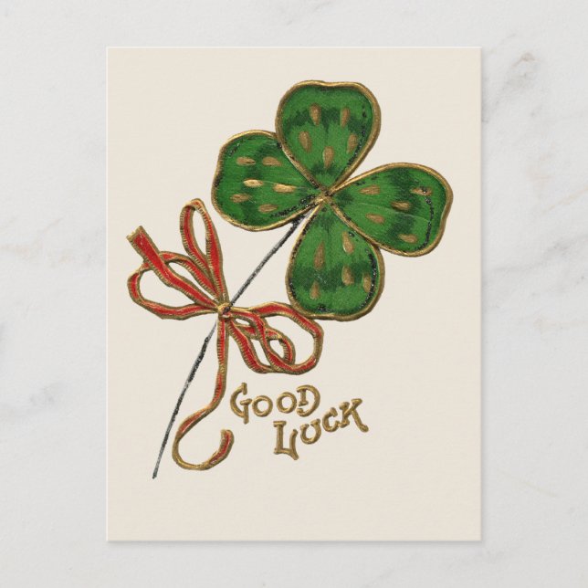 Luck O the Irish St. Patrick's Day Postcard (Front)